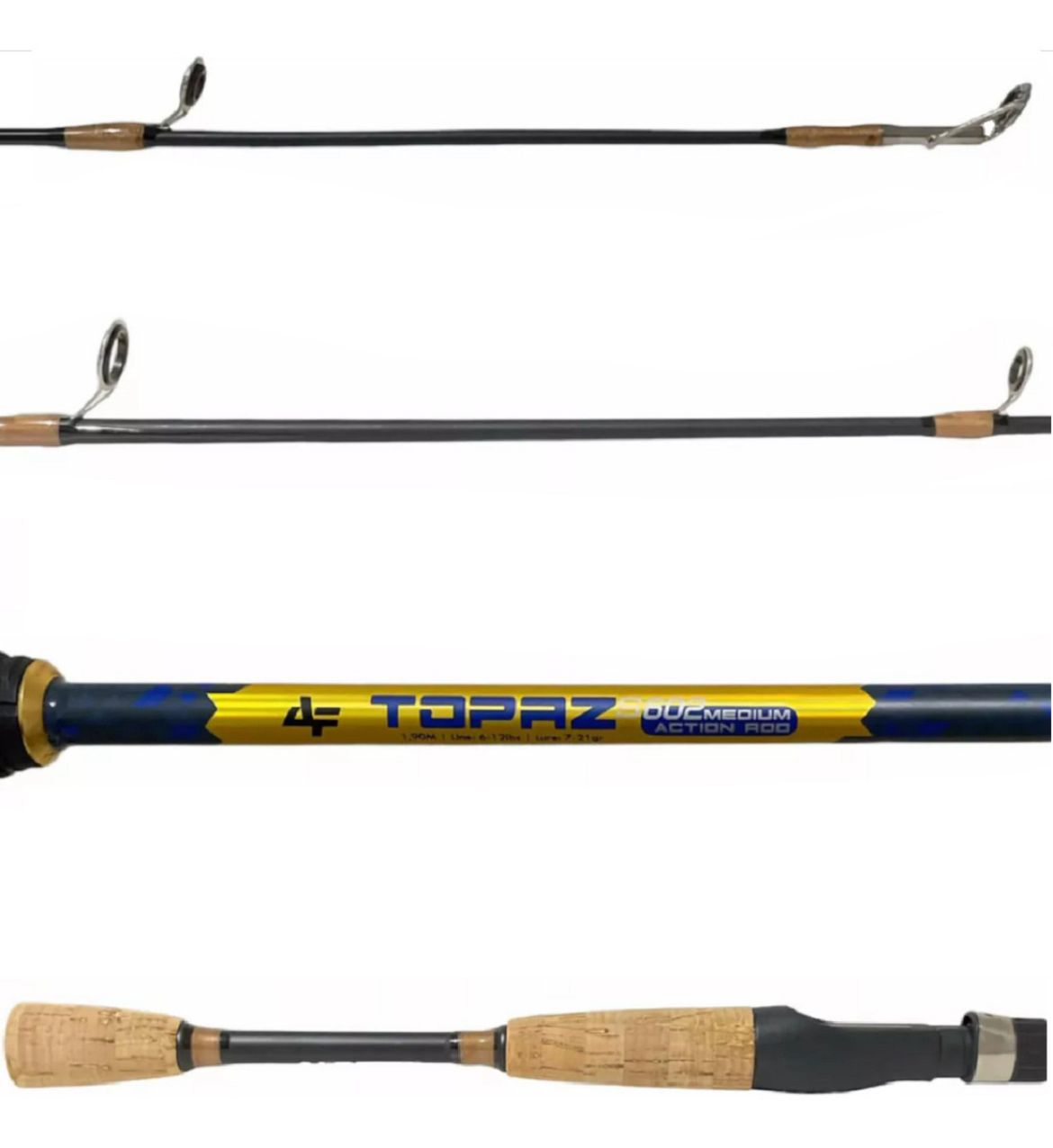 Vara Topaz Da Albatroz Fishing P/ Molinete 6-12lb 1,68m